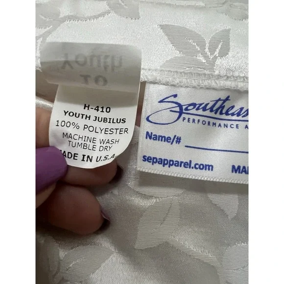 White Concert Youth 10 Jubilus Southern Performance Apparel Top Orchestra Choir‎ - Picture 4 of 5